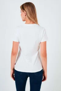 Levi's Women Housemark Logolu White T-Shirt - - Image 4