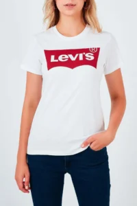 Levi's Women Housemark Logolu White T-Shirt - - Image 5
