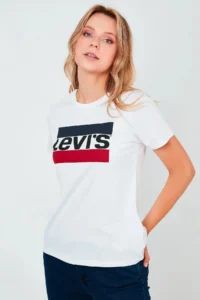 Levi's The Perfect Tee Tr Sportswear White Women's T-Shirt - - Image 2