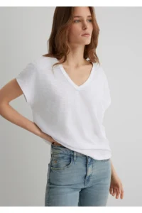 Mavi V-neck Regular fit 100% Cotton Basic t-shirt