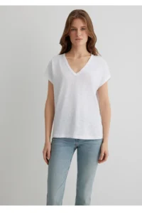 Mavi V-neck Regular fit 100% Cotton Basic t-shirt - Image 2