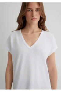 Mavi V-neck Regular fit 100% Cotton Basic t-shirt - Image 4