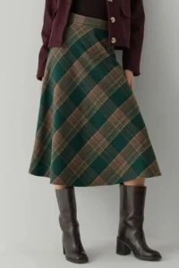 Hiccup A-Form Thick Midi Skirt