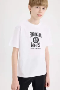 DeFacto NBA Boston Celtics Crew Neck Short Sleeve T-Shirt Boy - Image 6