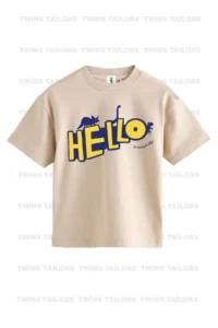 twins tailors Dinosaur Printed 3 Pack Unisex Beige-Navy Blue-Black Children's T-Shirt - Image 3