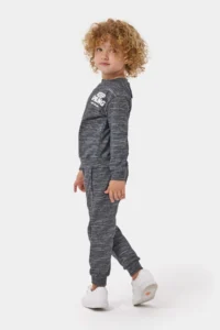 Minipodyum Boy's 2 Thread Raised Cotton Printed Tracksuit Set - Image 3