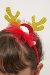 Minipodyum Printed Tulle Girl's New Year Dress with Crown Gift - Image 7