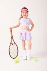 Minipodyum Girls' Shorts Etekli Sports Set - Image 2