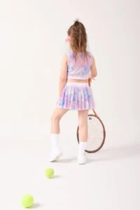 Minipodyum Girls' Shorts Etekli Sports Set - Image 4