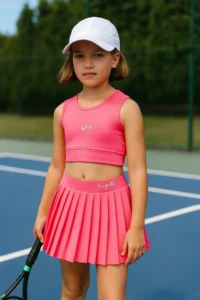 Minipodyum Girls' Shorts Etekli Sports Set