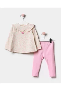 Minipodyum Baby Girl Frilly Tights Set - Image 5