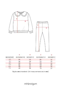 Minipodyum Girl's Printed Frilled Baby Collared Tights Double Set - Image 5