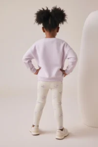 Minipodyum Girl's Mobile Bow Tight Leg Tights Double Set - Image 2