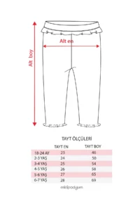 Minipodyum Girls Ruffle Detail Leggings - Image 6