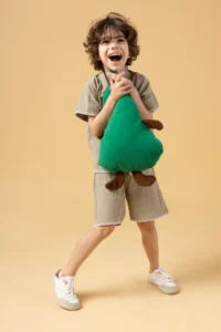 Minipodyum Boys Shirt Shorts Muslin Summer Set - Image 2