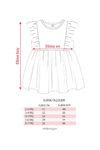 Minipodyum Frilly Girls' Summer Waffle Dress - Image 6