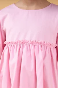 Minipodyum Girls' Summer Balloon Dress with Bow Detail - Image 4