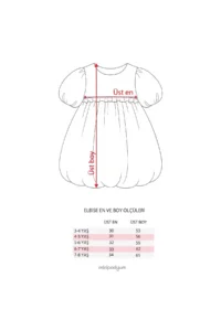 Minipodyum Girls' Summer Balloon Dress with Bow Detail - Image 6