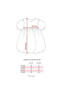 Minipodyum Girls' Summer Balloon Dress with Bow Detail - Image 5
