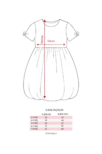 Minipodyum Girls' Bow Detailed Summer Balloon Dress-Pink - Image 6