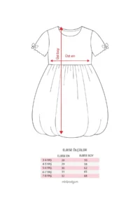 Minipodyum Girls' Bow Detailed Summer Balloon Dress-Lilac - Image 6