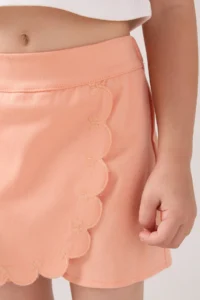 Minipodyum Girls' Embroidery Detailed Shorts Skirt - Image 5