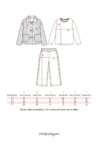 Minipodyum Bow Detailed Striped 3-Piece Eid Girls' Top and Bottom Set - Image 6
