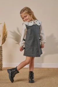 Minipodyum Girls' Dress Shirt Glitter Holiday Suit - Image 2