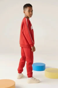 Minipodyum Boys' Bottom Top Tracksuit with Embroidery Detail - Image 3