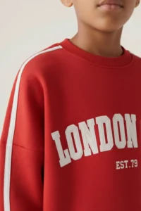 Minipodyum Boys' Bottom Top Tracksuit with Embroidery Detail - Image 4