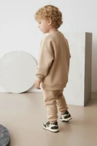 Minipodyum Embroidery Detailed Baby Size Bottom Top Tracksuit - Image 2