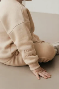 Minipodyum Embroidery Detailed Baby Size Bottom Top Tracksuit - Image 3