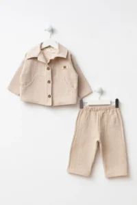 Minipodyum Baby Size Bottom Top Set Striped Festive 3 Sets - Image 5