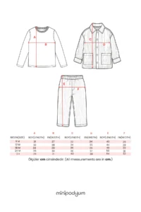 Minipodyum Baby Size Bottom Top Set Striped Festive 3 Sets - Image 8