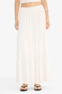 DeFacto Women Skirt D5033AX/WT32 OFF WHITE - Image 7