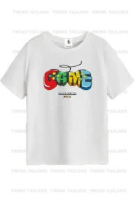 twins tailors Dinosaur Printed 3-Pack Unisex Black-White Kids T-Shirt/T-Shirt - Image 4