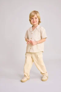 DeFacto DFC - Baby Size Short Sleeve Checkered Shirt - Image 2