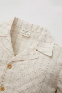 DeFacto DFC - Baby Size Short Sleeve Checkered Shirt - Image 4