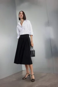 DeFacto DFC - Pleated High Waist Maxi Skirt