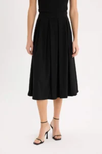 DeFacto DFC - Pleated High Waist Maxi Skirt - Image 2
