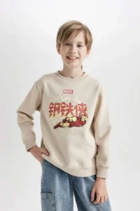 DeFacto Marvel Comics Crew Neck Sweatshirt Boy - Image 3