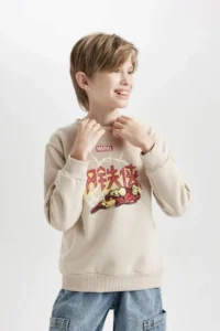 DeFacto Marvel Comics Crew Neck Sweatshirt Boy - Image 4
