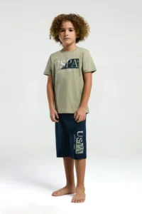 US Polo Assn. 4-15 Years Licensed Us Polo ASSN Boy's Suit-Stone