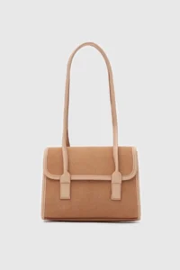 Shule Bags Mioni Suede Shoulder Bag Tan