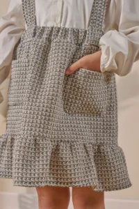 Minipodyum Girls' Dress Shirt Pocket Detail Festive - Image 5