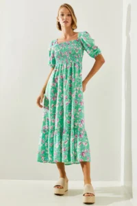 Bianco Lucci Women's Gipelli Watermelon Sleeve Viscose Dress - Image 4