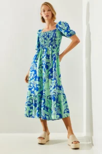 Bianco Lucci Women's Gipelli Watermelon Sleeve Viscose Dress
