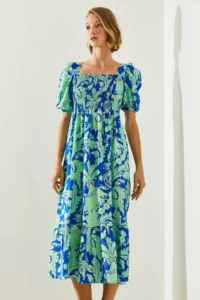 Bianco Lucci Women's Gipelli Watermelon Sleeve Viscose Dress - Image 2