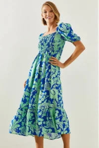 Bianco Lucci Women's Gipelli Watermelon Sleeve Viscose Dress - Image 3