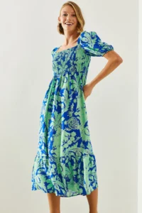 Bianco Lucci Women's Gipelli Watermelon Sleeve Viscose Dress - Image 4